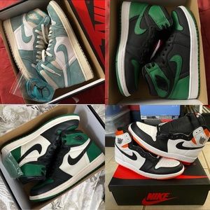 100% Authentic Lot of 4 pairs Jordan 1 size 10.5
